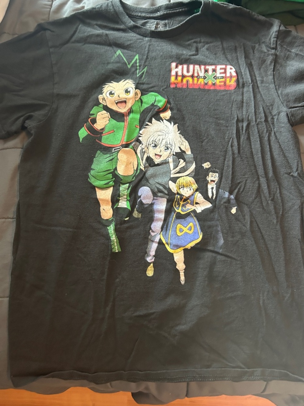 Hunter x Hunter Black Graphic Short Sleeve Tee